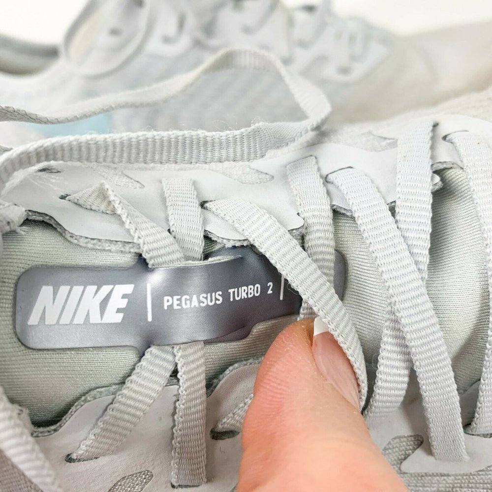 Nike Womens 8.5 Gray Zoom X Pegasus Turbo 2 Shoes - Picture 4 of 9